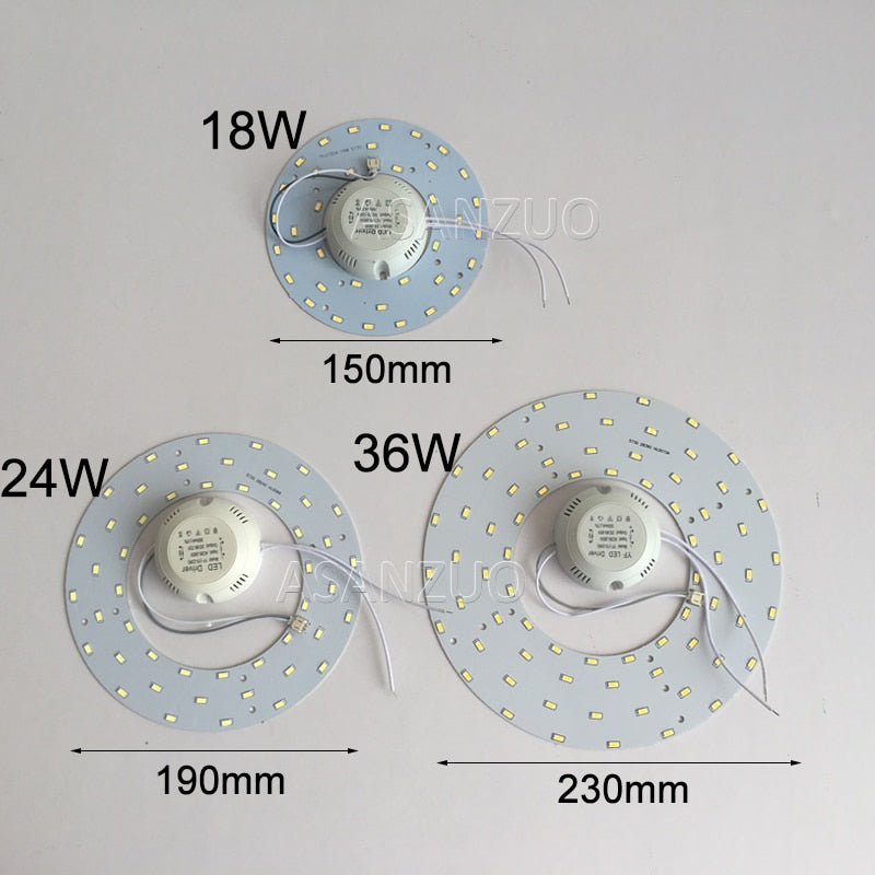 LED Downlights AC180-260V Lighting Plate for Ceiling Lamp High Brightness 5730 110V 220V 18W 24W 36W Convenient Installation