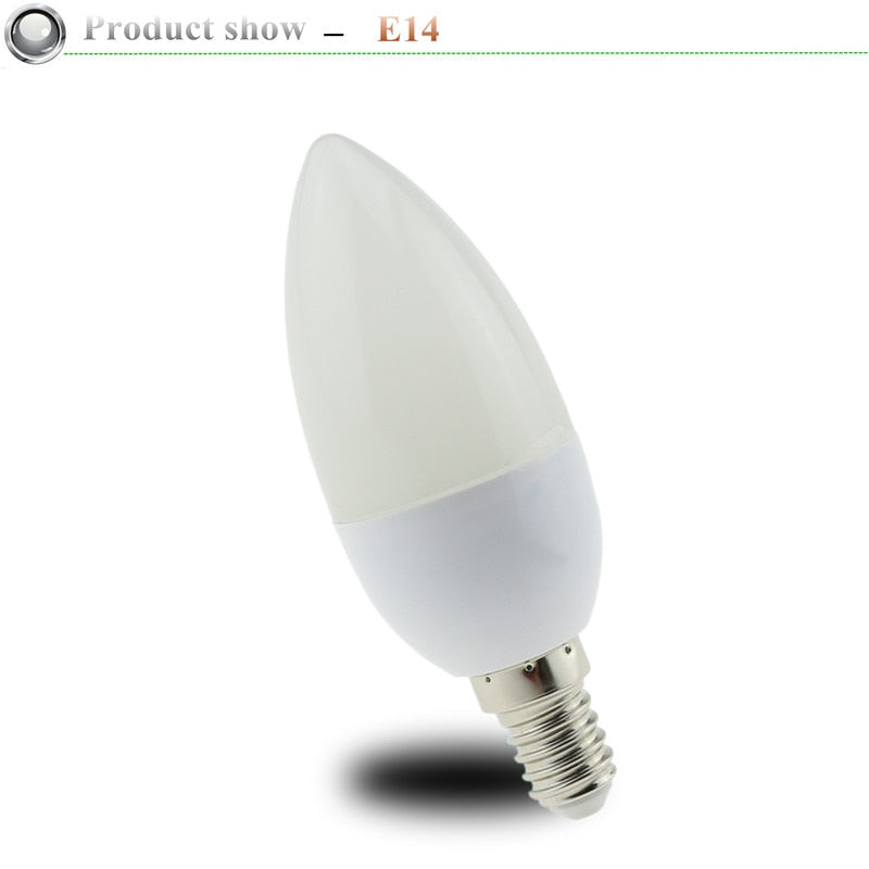 Led Candle Bulb E14 220V Save Energy spotlight Warm/cool white chandlier crystal Lamp Ampoule Bombillas Home Light