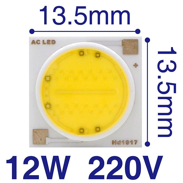 LED COB Lamp Chip 18W 15W 12W 9W 7W 5W 3W 220V 240V Input Smart IC Driver Fit For DIY Floodlight Spotlight Cold White Warm white