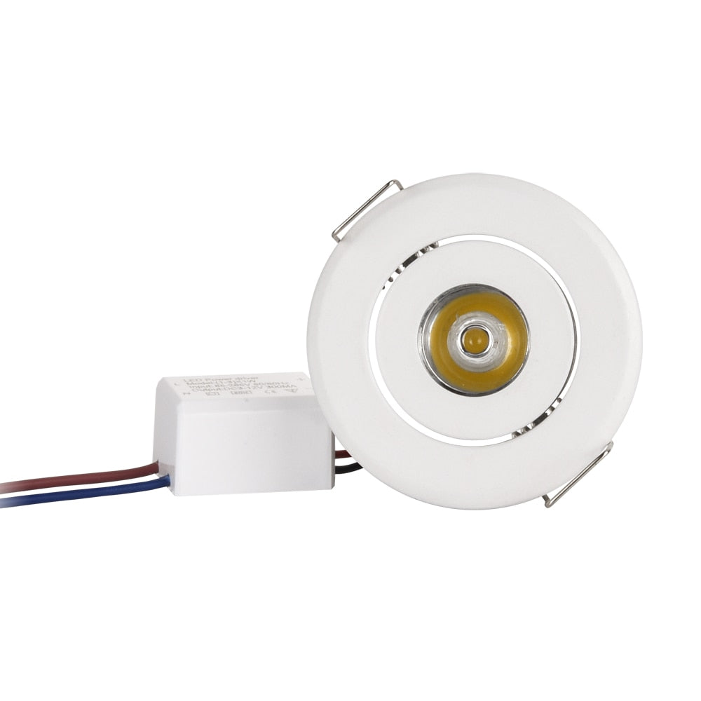 Residential LED Downlight Dimmable 1W 3W 4W 5W 7W Warm Nature Pure White 110V 220V Recessed LED Lamp Spot Light Indoor Lighting