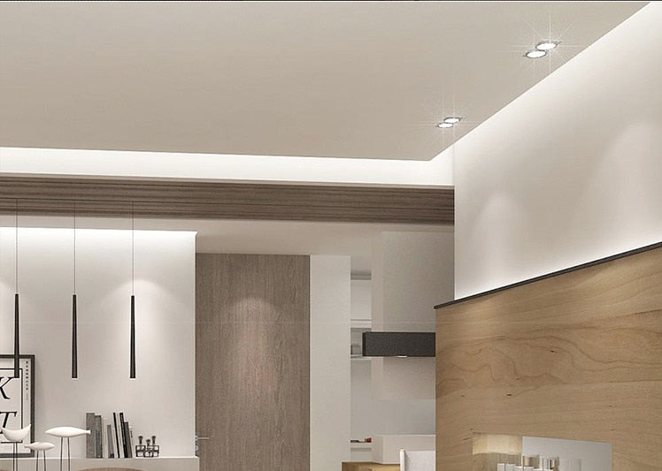 Black white Super Bright Recessed square LED Dimmable Downlight COB 10w 20W LED Spot light LED decoration Ceiling Lamp