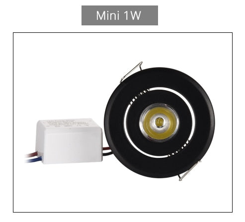Special Black LED Downlight Dimmable Mini 1W 3W 4W 5W 7W Warm Nature Pure White Recessed Lamp Spot light Indoor Lighting