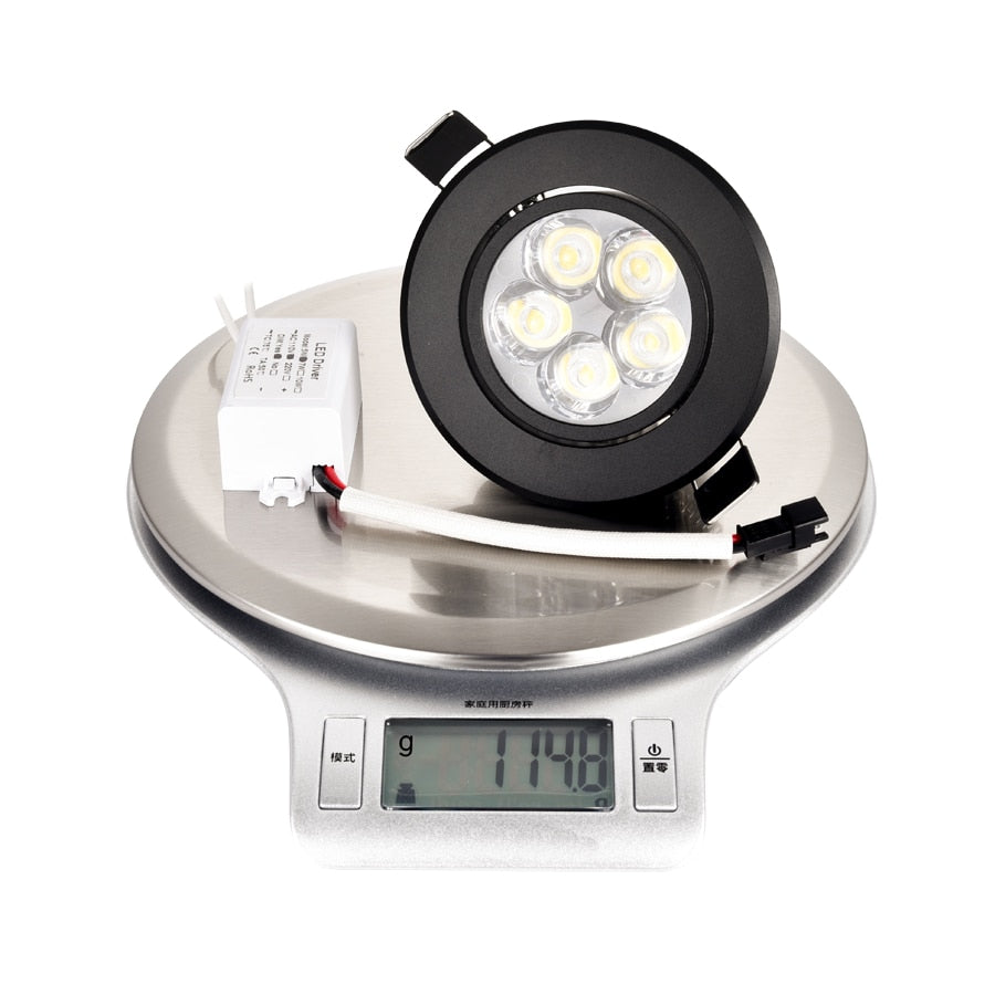 Special Black LED Downlight Dimmable Mini 1W 3W 4W 5W 7W Warm Nature Pure White Recessed Lamp Spot light Indoor Lighting