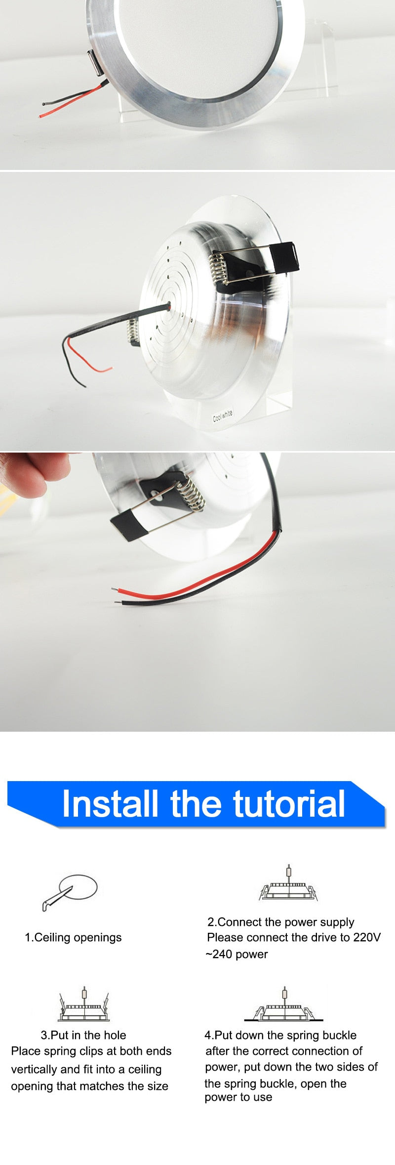 LED Downlight 10pcs 3w 5w 7w 9w 12w 18w AC 220V 240V Aluminum Ultrathin downlight Indoor LED Ceiling Round Recessed Waterproof