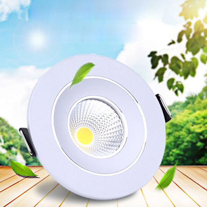 Dimmable LED Downlight 3W 5W Round COB Recessed Lamp 220V 230V 110V Led Bulb Bedroom Kitchen Indoor LED Spot Lighting