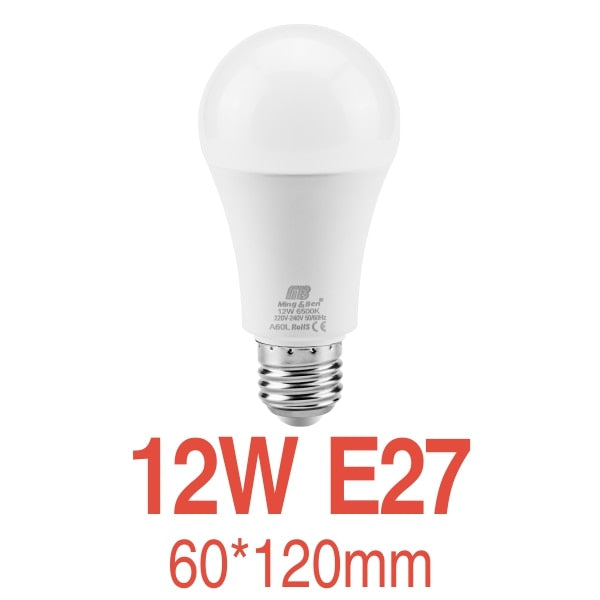 LED Bulb E27 E14 Lamp 3W 5W 7W 9W 12W 15W 18W LED Light AC220V Lampada's Cold White Warm White LED Spotlight For Table Lamp Light