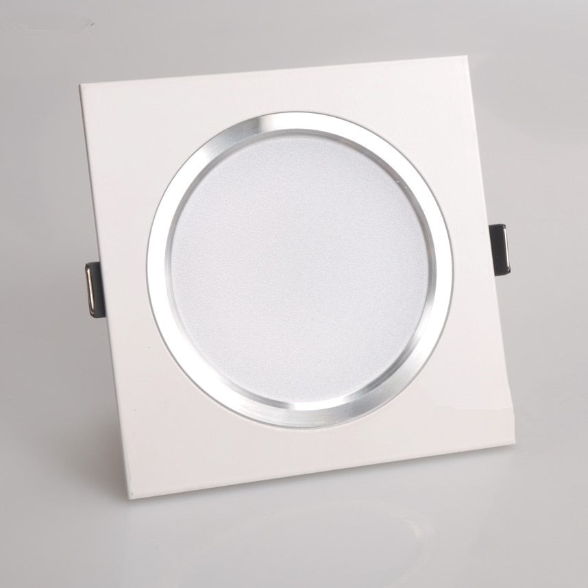 Downlight LED 2.5inch 6w 9w 12w 220v Nature White Square Recessed LED Lamp Spot Light for Living Room Foyer Bedroom Kitchen