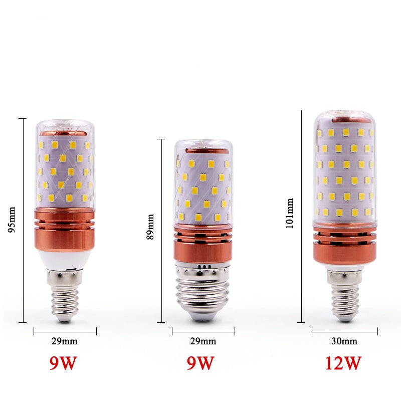 E27 E14 LED Corn lamp True power 2W 4W 6W 9W 12W 220V 240V Corn Bulb Chandelier Candle LED Light For Home Decoration