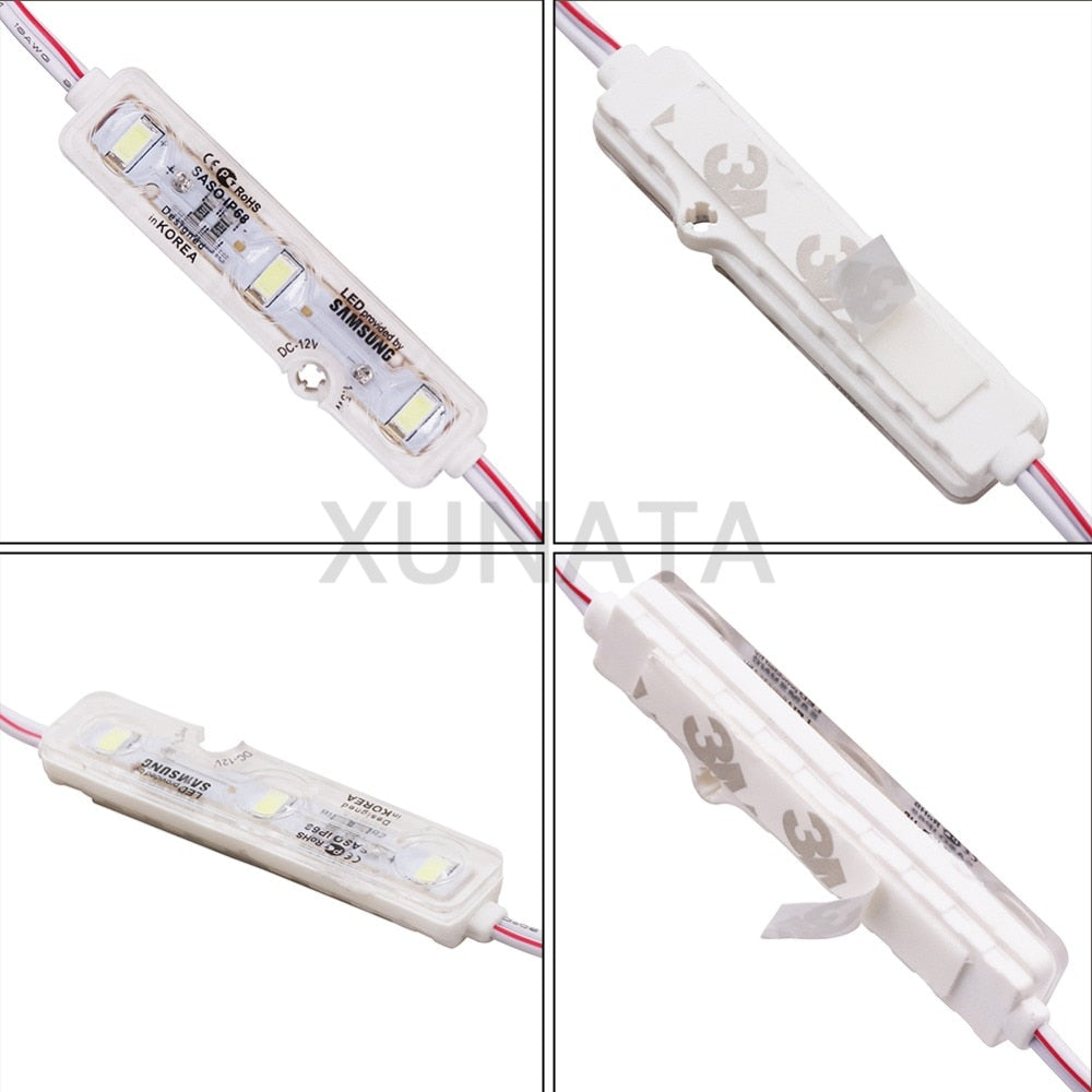 Chip SMD 5630 3 LED Module Lighting DC12V IP68 Waterproof Superbright Red Blue Green White Led Modules
