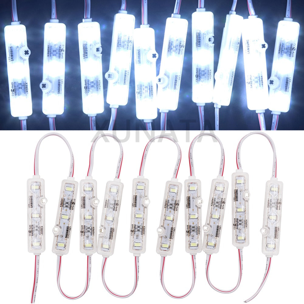 Chip SMD 5630 3 LED Module Lighting DC12V IP68 Waterproof Superbright Red Blue Green White Led Modules