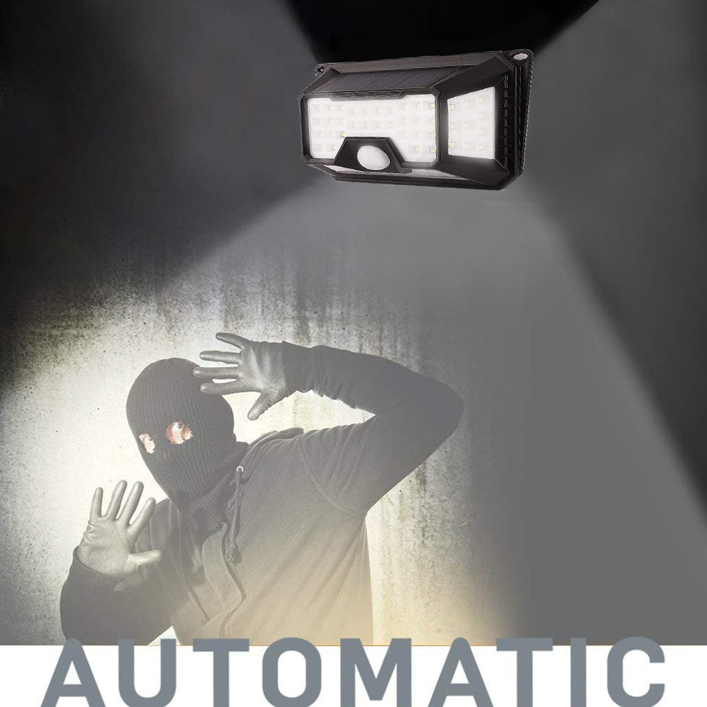 LED Street lights Waterproof Solar Power PIR Motion Sensor Wall light Outdoor lighting Ground Garden Lamp Path Home Yard