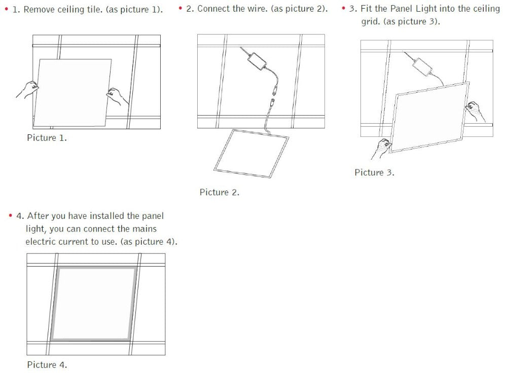 Square LED Panel Light 600x600 36W 48W 72W 2x2 ft Drop Ceiling Recessed Suspended Panel Lamp