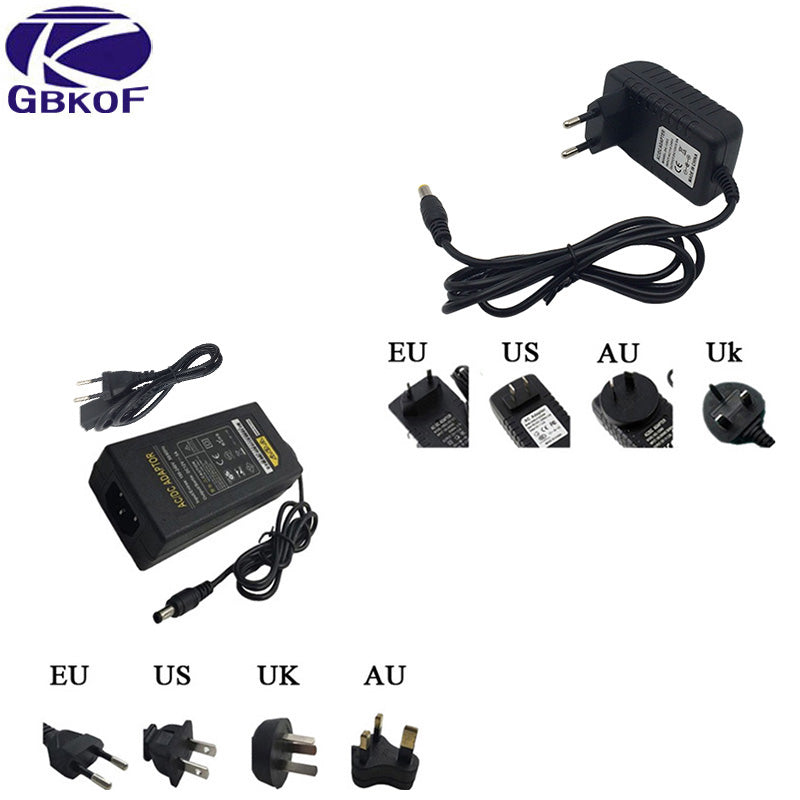 Power Supply Charger Transformer Adapter 12V 1A 2A 3A 5A 6A 8A US EU Plug 5.5mm x 2.5mm for LED Strip Light