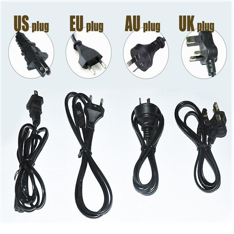 Power Supply Charger Transformer Adapter 12V 1A 2A 3A 5A 6A 8A US EU Plug 5.5mm x 2.5mm for LED Strip Light