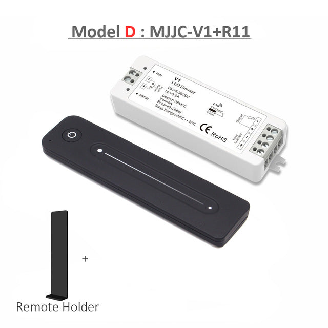 LED Dimmer Switch 12V 24V PWM 2.4G LED Touch RF Wireless Remote 5V 36V Smart Wifi Dimmer Controller for Single Color LED Strip