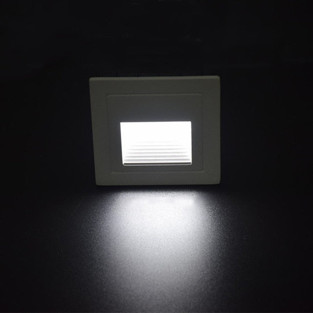 LED Recessed Stair Step Light Outdoor Floor Stair Deck Underground Spotlight Led Footlight Embedded Corner Lamp