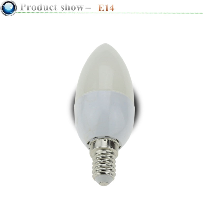 Led Candle Lamp Energy Saving Lamp Lights 5W 7W E14 E27 220V LEDs Chandelier Light Spotlight Bombillas led for a Home Decors