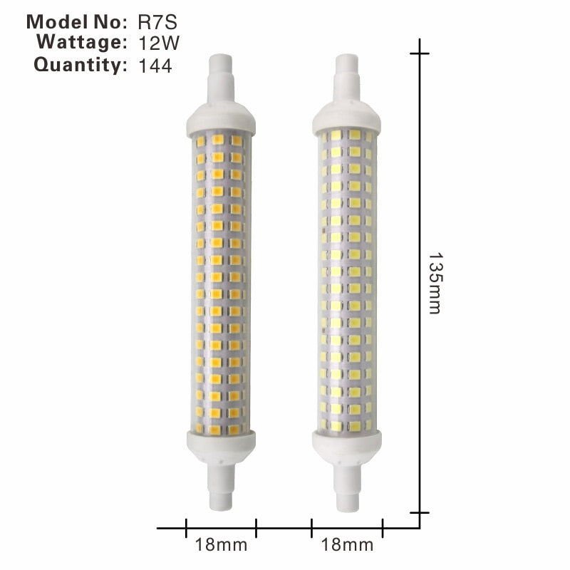 R7S LED Lamp 6W 9W 12W SMD 2835 78mm 118mm 135mm R7S LED Light Bulb AC220V Energy Saving Replace Halogen Light