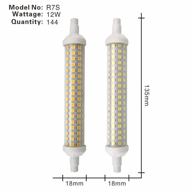 R7S LED Lamp 6W 9W 12W SMD 2835 78mm 118mm 135mm R7S LED Light Bulb AC220V Energy Saving Replace Halogen Light