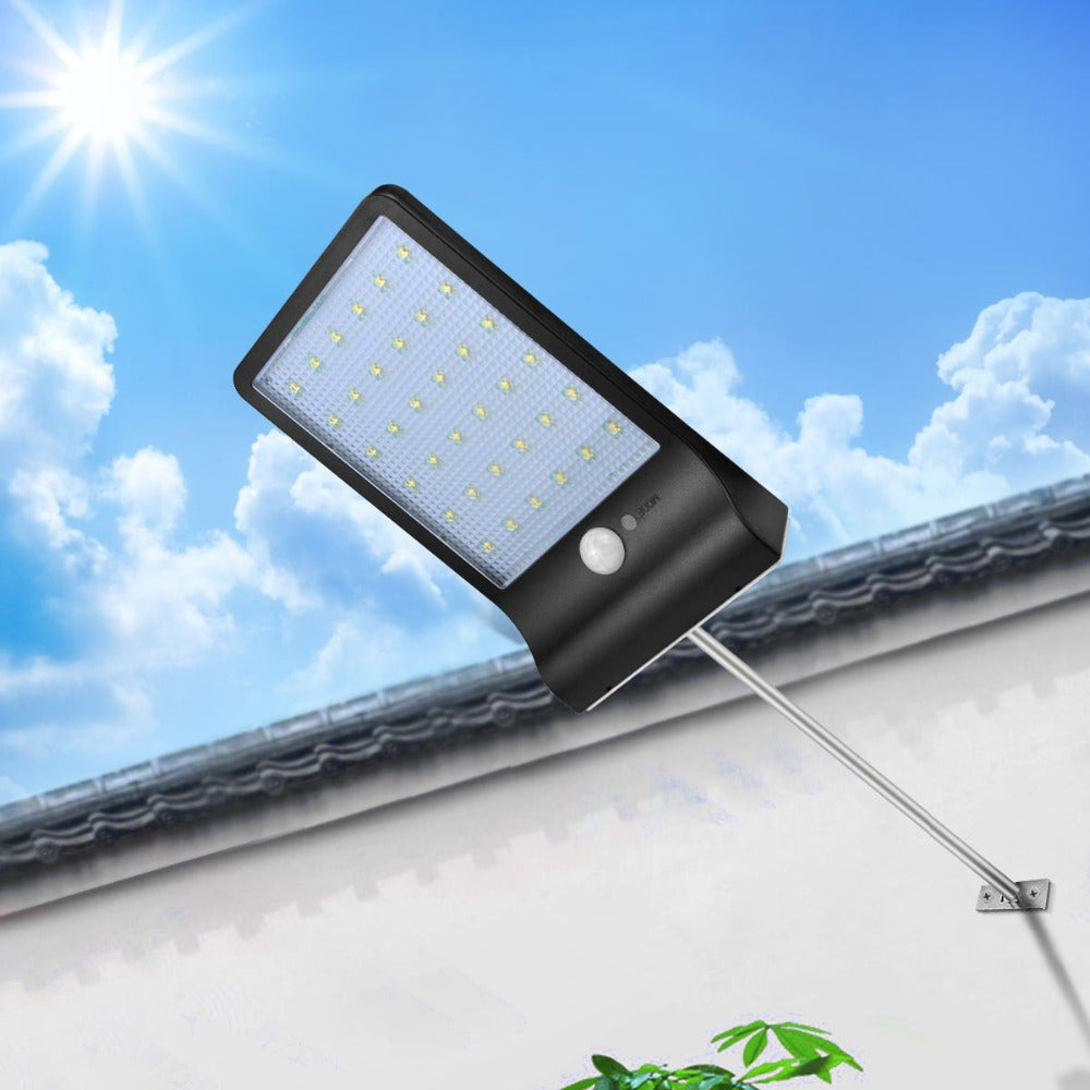 PIR motion sensor Solar Street light 3 modes Outdoor solar light wall lamp Waterproof Energy Saving Yard Path Home Garde