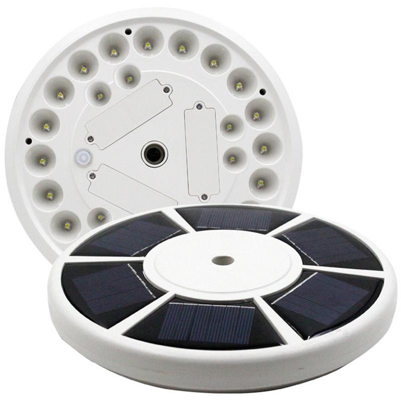 Solar Flag Pole Lights 26 LED Super Bright Weatherproof Auto ON/OFF Night Light for Camping Home Yard Farm Emegency Light