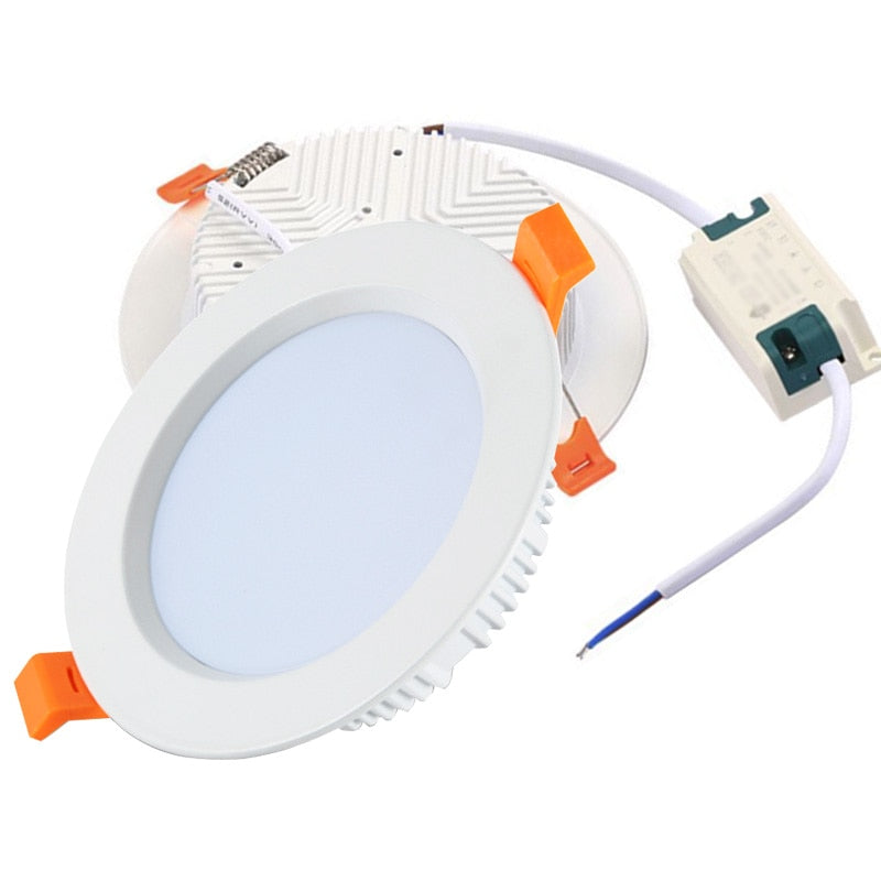 Ultra thin Dimmable led downlight 3W 5W 7W 9W 12W 15W led ceiling recessed Bulbs round panel light Indoor Lighting AC110V 220V