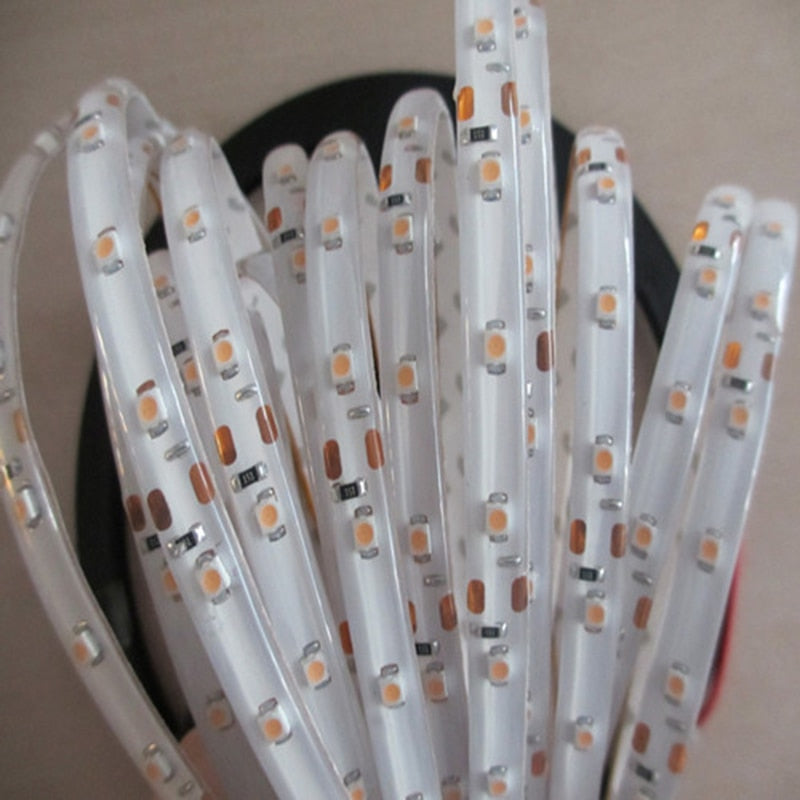 Pink LED Strip light IP65 Waterproof 3528 SMD 60LED/M 5M flexible LED rope bar light DC12V Led decoration tape