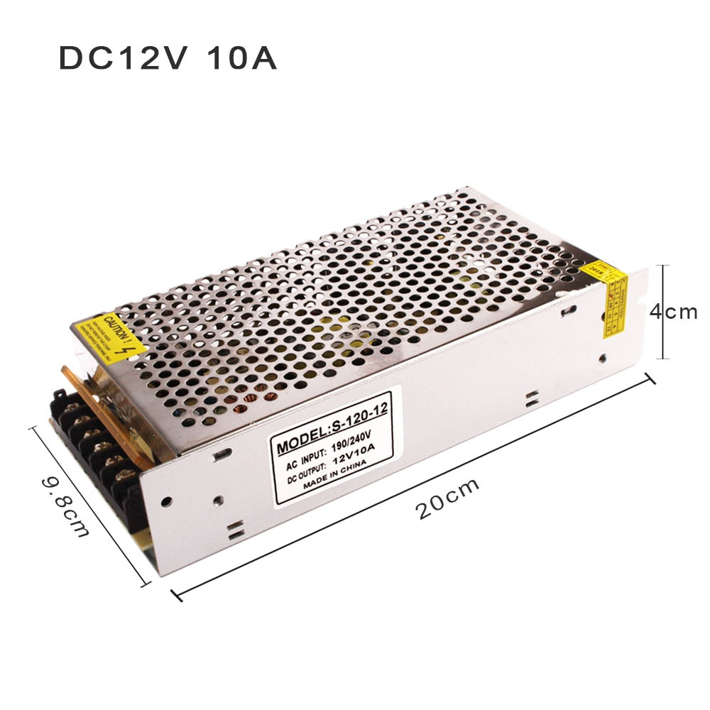 Power Supply DC12v 2A 3A 10A 12.5A 15A 20A 25A 30A Lighting Transformer 220 V 12 V LED Driver Switch Adapter for Strip Light