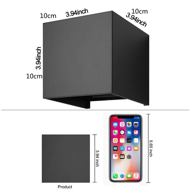 Led Wall Light IP65 7/10W Waterproof Outdoor indoor Led Wall Lamp modern Aluminum Adjustable angle AC90~260V Porch Light ZBW0002