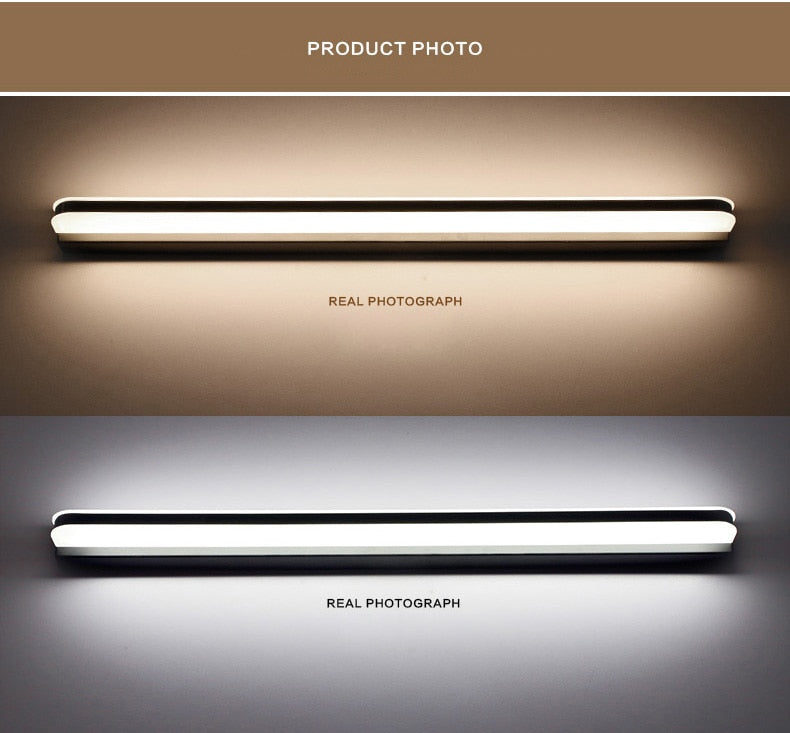 LED Mirror Light 40/50cm 9W/12W AC220-240V Waterproof Modern Cosmetic Acrylic Wall Lamp For Bathroom Light sconce lamp
