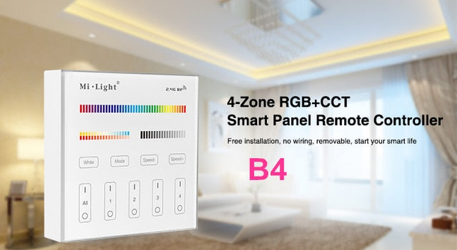 Original Mi Light RGB+CCT Ceiling Downlight AC86-265V 6W 12W 15W Waterproof Remote WiFi Control LED Panel light With LED Driver