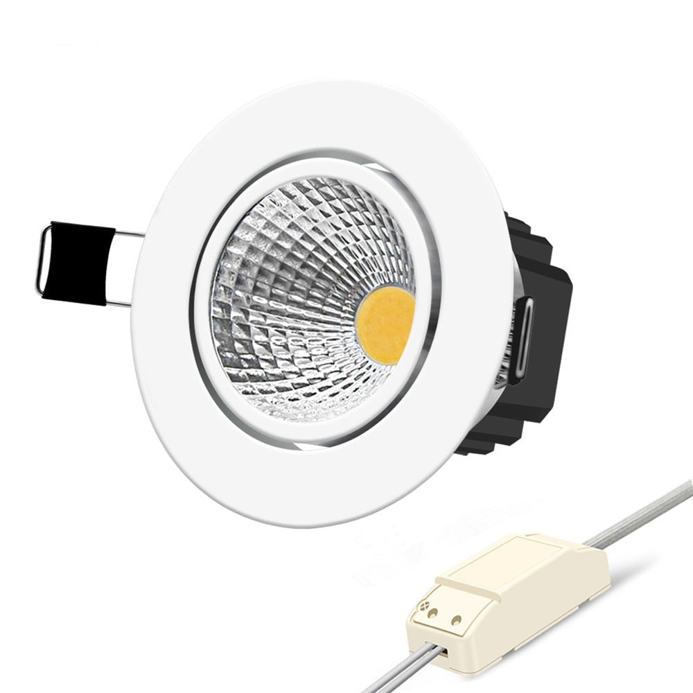 Super Bright Recessed LED Dimmable Downlight COB 6W 9W 12W 15W LED Spot light LED decoration Ceiling Lamp AC 110V 220V
