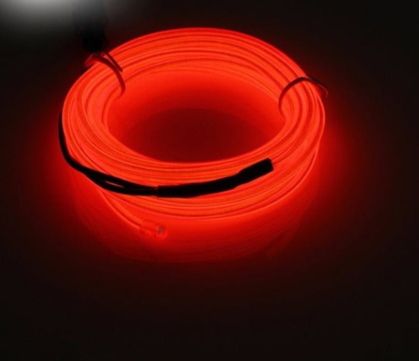 Neon Cord Led EL Wire String Led Strip Flexible Light Rope Tube car Dance Party 2M 3M 5M Battery Powered With Controller led rgb