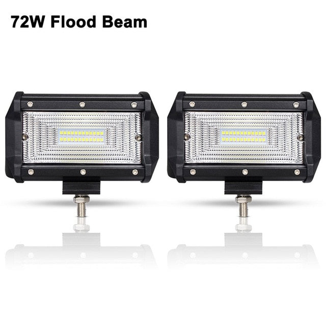 27W 42W 48W 72W DRL Off road Led Work Light Car for UAZ 4WD Ford Tractor Boat Trailer niva ramp 4x4 ATV 12V 24V Spot Flood 4 5