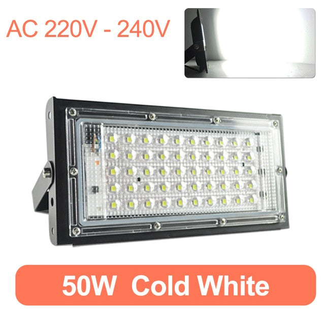 LED Flood Light 50W 10W Led Floodlight COB chip LED street Lamp AC 220V 240V waterproof IP65 outdoor Lighting led spotlight