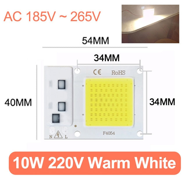 LED Flood Light 50W 10W Led Floodlight COB chip LED street Lamp AC 220V 240V waterproof IP65 outdoor Lighting led spotlight