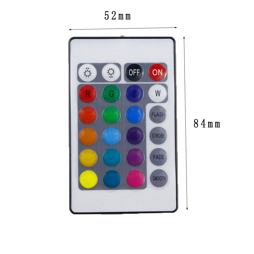 DC 12V RGB LED controller Mini 24 keys RGB IR Remote Controller for 3528 or 5050 RGB LED strips Small RGB Controller Led Tape