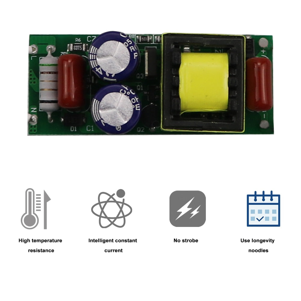 Dimmable Safe Plastic Shell LED Driver AC90-265V DC3-85V Light Transformer 300mA Power Supply Adapter for Led Lamps