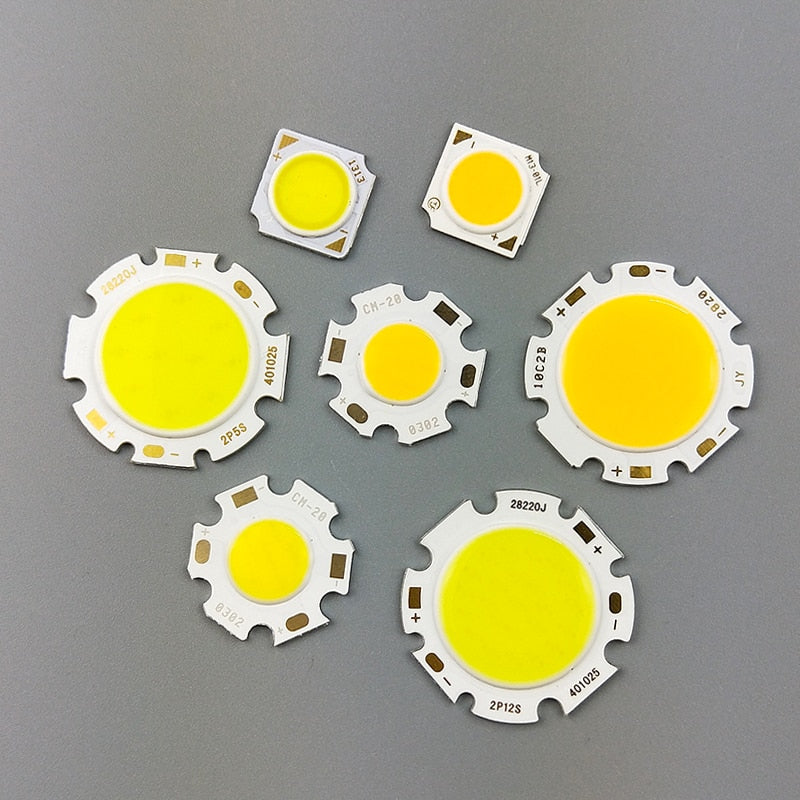 LED COB 5pcs lot Light Bulb 11mm 20mm 3W 5W 7W 10W 12W 15W LED Source Chip Light Lamp Spotlight Downlight Lamps