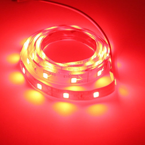 3m 5m individually addressable RGB led strip neon light 2835 LED ribbon Flexible tape auto adapter 12v dc connectors for kitchen