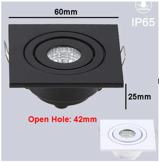 Dimmable LED Waterproof IP65 COB Ceiling Outdoor Recessed 3W AC90-260V DC12V Warm White LED Downlight Hotel Villa Home Lighting