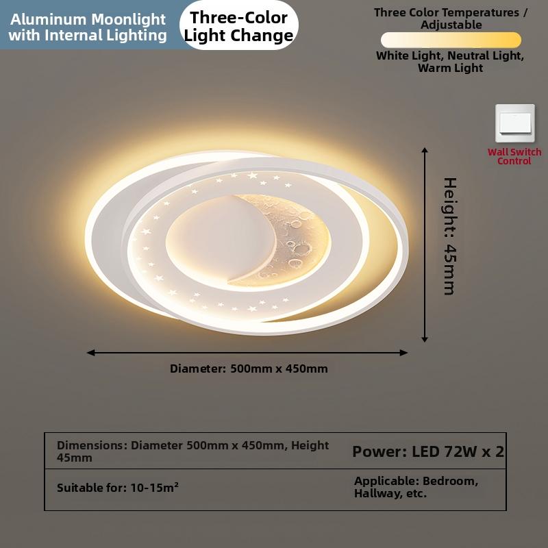 Bedroom Ceiling Lamp Modern Minimalist 2026 New Creative Net Red Cream Style Master Bedroom Room Lamp Minimalist Main Lamp