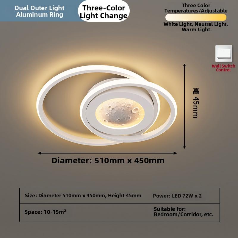 Bedroom Ceiling Lamp Modern Minimalist 2026 New Creative Net Red Cream Style Master Bedroom Room Lamp Minimalist Main Lamp