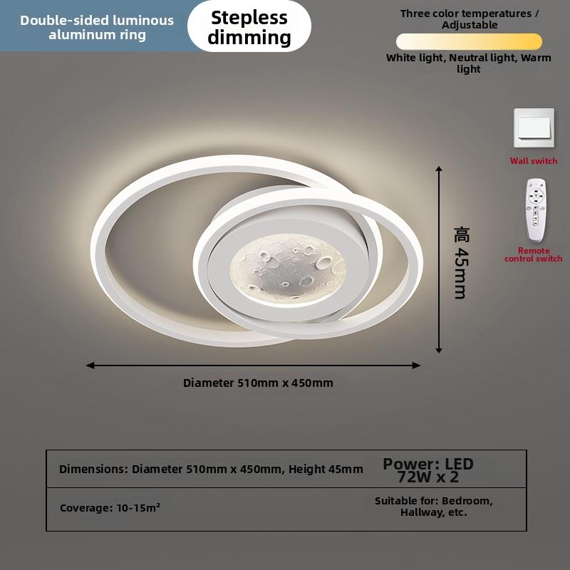 Bedroom Ceiling Lamp Modern Minimalist 2026 New Creative Net Red Cream Style Master Bedroom Room Lamp Minimalist Main Lamp