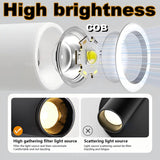 4-Pack Magnetic LED Wall & Table Lamp - Touch Dimmable 3-Color 350° Rotatable Night Light