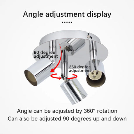 Modern Ceiling Light Lamp Multiple Rod Dome Night Lamps 4 GU10 Heads 100-240V Loft Lamp Home Decors Lighting Holder Fixture