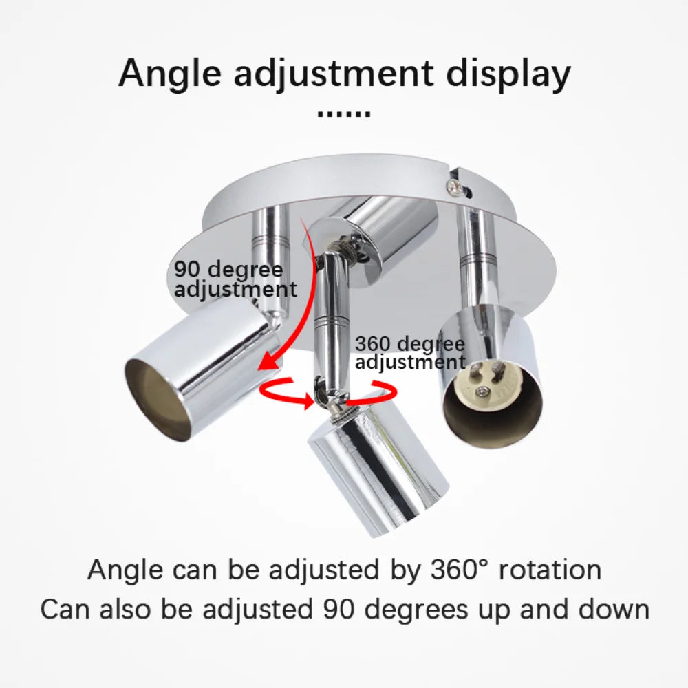 Modern Ceiling Light Lamp Multiple Rod Dome Night Lamps 4 GU10 Heads 100-240V Loft Lamp Home Decors Lighting Holder Fixture
