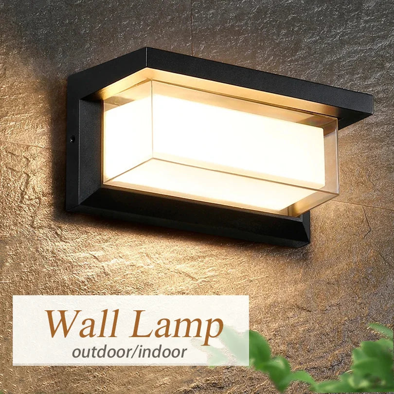 LED Outdoor Wall Light Waterproof IP66 Motion Sensor Led Outdoor Lighting Porch Lights Balcony Garden Lights Outdoor Wall Lamp