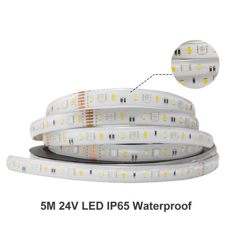 Smart LED Strip Controller RGBCCT Pro Compatible with Hub Tuya SmartThings App 2.4G RF Remote Control Voice