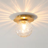 Nordic Simple Modern Round Glass Ball Ceiling Lamp Living Room Lighting Hallway Ceiling Light Bedroom Lamp Led Light